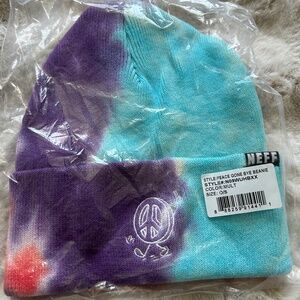 NWT Neff Tie Dye Beanie Peace Gone Bye
